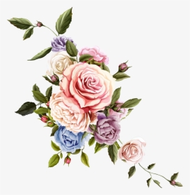 Clip Art Collection Free Bouquet Drawing - Beautiful Flower Rose Drawing, HD Png Download, Transparent PNG