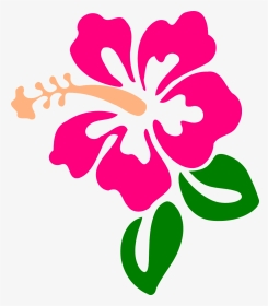 Hibiscus, Flower, Tropic, Bloom, Blossom, Botanical - Hibiscus Clip Art, HD Png Download, Transparent PNG