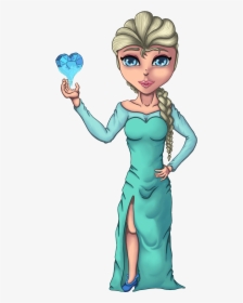 Elsa Clipart Frozen Cartoon - Cartoon, HD Png Download, Transparent PNG