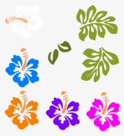 Transparent Blue Hibiscus Clipart - Flowers Patterns Outline For Stencil, HD Png Download, Transparent PNG