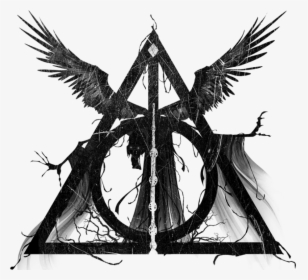 Death Deathly Hallows Tattoo, HD Png Download, Transparent PNG