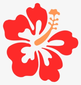 Clip Art At Clker - Red Hawaiian Flower Clip Art, HD Png Download, Transparent PNG