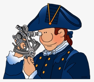 James Cook And Sextant - Captain James Cook Clipart, HD Png Download, Transparent PNG