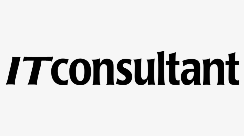 It Consultant Logo Black And White - Information Technology Consulting, HD Png Download, Transparent PNG
