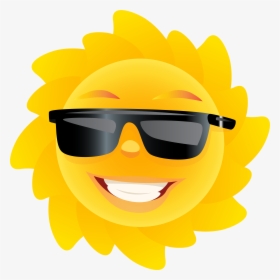 Cute Sun Transparent Png Clip Art Image - Summer Sun Glasses Clip Art, Png Download, Transparent PNG