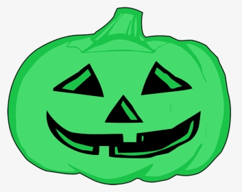 Green Pumpkin Head - Jack O Lantern Clipart Black And White, HD Png Download, Transparent PNG
