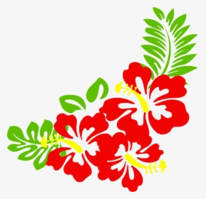 Hibiscus Nat Clip Art At Clker - Clipart Hawaiian Flowers, HD Png Download, Transparent PNG