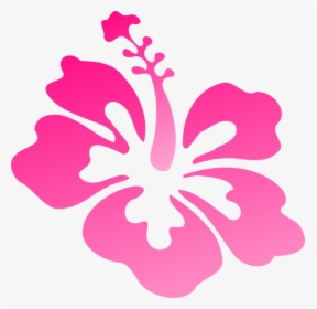 Hibiscus Pink Svg Clip Arts - Clip Art Purple Hawaiian Flowers, HD Png Download, Transparent PNG