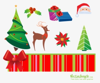 Christmas Elements Png Free Download - Christmas Vectors Royalty Free, Transparent Png, Transparent PNG