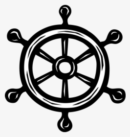 Vector Illustration Of Ship S Helm Wheel Or Boat S - Boat Steering Wheel Gif, HD Png Download, Transparent PNG