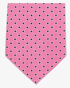 100% Silk Extra Long Pink And Navy Polka Dot Tie For, HD Png Download, Transparent PNG