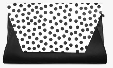 Black Polka Dot Design Clutch Bag - Hd Dots Png, Transparent Png, Transparent PNG