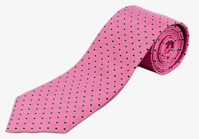 100% Silk Extra Long Pink And Navy Polka Dot Tie For - Polka Dot, HD Png Download, Transparent PNG