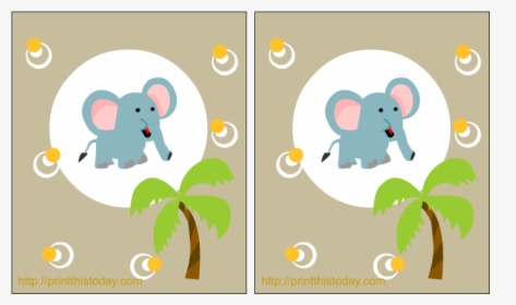 Baby Elephant Baby Shower Png - Baby Shower, Transparent Png, Transparent PNG