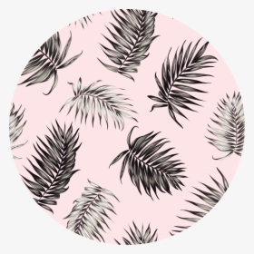 Palm Leaves Png -black And Pink Palm Leaves - Palm Seamless Pattern, Transparent Png, Transparent PNG