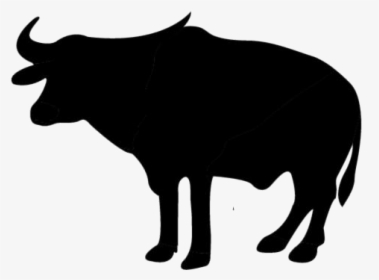Transparent African Buffalo Png Cartoon - Silhouette Water Buffalo Vector, Png Download, Transparent PNG