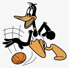 Warner Bros Logo Png Transparent - Daffy Duck Basketball Png, Png Download, Transparent PNG