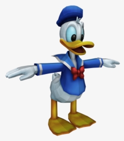Kingdom Hearts Clipart Donald Duck - Donald Duck Kingdom Hearts Model, HD Png Download, Transparent PNG