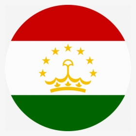 Transparent Jamaica Flag Png - Round Tajikistan Flag, Png Download, Transparent PNG