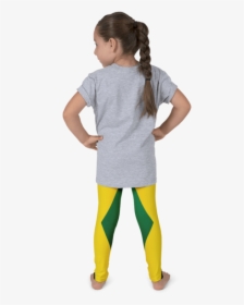 Jamaica Flag Leggings - Kids Back Png, Transparent Png, Transparent PNG