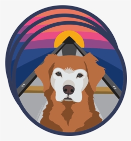 Golden Retriever Adventure Dog Stickers - Transparent Dogs Stickers, HD Png Download, Transparent PNG