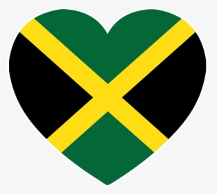 Jamaica Flag Heart Shape, HD Png Download, Transparent PNG