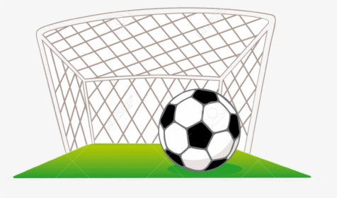 Soccer Ball And Goal Clipart S Transparent Png - Soccer Ball In Goal Clipart, Png Download, Transparent PNG