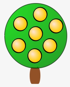 Fruit Tree 4, Yellow Clip Arts, HD Png Download, Transparent PNG