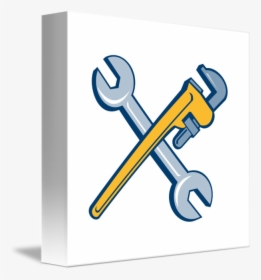 Engine Clipart Crossed Wrench - Wrench, HD Png Download, Transparent PNG