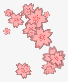Transparent Sakura Flower Png - Cherry Blossom Petals Clip Art, Png Download, Transparent PNG