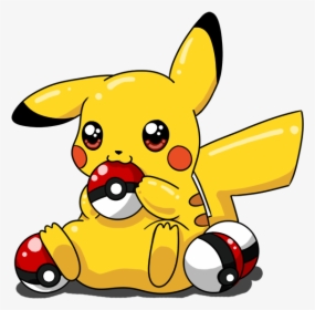 Drawn Pikachu Pikachu Pokeball - Cute Images Of Pikachu, HD Png Download, Transparent PNG