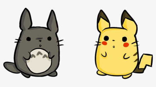 Totoro And Pikachu, HD Png Download, Transparent PNG