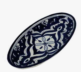 Small Nigella Black Oval Platter    Class Lazyload - Blue And White Porcelain, HD Png Download, Transparent PNG