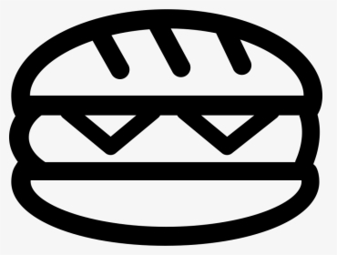 Black And White Food Icon Png - Western Food Icon Png, Transparent Png, Transparent PNG