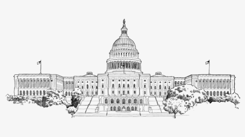 Drawing The Us Capital, HD Png Download, Transparent PNG