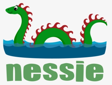 Nessie Footer - Loch Ness Monster Cartoon Nessie Png, Transparent Png, Transparent PNG