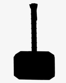Transparent Marvel Thor Hammer Drawing - Thor's Hammer Silhouette, HD Png Download, Transparent PNG