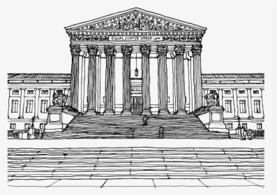 Us Supreme Court Drawing, HD Png Download, Transparent PNG