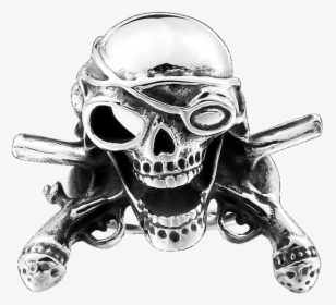 Beier Pirate Skull Ring , Png Download - Gun, Transparent Png, Transparent PNG