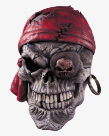 Grinning Pirate Skull Mask - Latex Pirate Skull Mask, HD Png Download, Transparent PNG