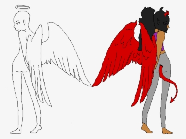 Angel And Devil Collab~ - Portable Network Graphics, HD Png Download, Transparent PNG