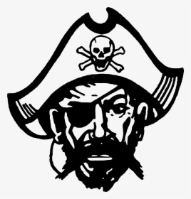 Pirate Skull Clip Art Medium Size - Piper High School Pirate, HD Png Download, Transparent PNG