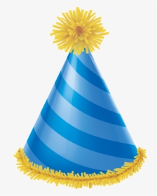 Party Hat Blue Birthday - Blue Birthday Hat Png, Transparent Png, Transparent PNG
