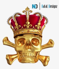 Skull King Card - Gold Crown, HD Png Download, Transparent PNG