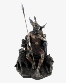 Odin Seated On Throne Statue - Odin, HD Png Download, Transparent PNG