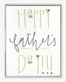 Father S Day Letterpress Greeting Card - Calligraphy, HD Png Download, Transparent PNG
