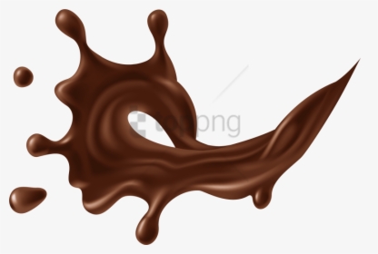 Chocolate Splash Png Transparent Background - Chocolate Milk Splash Png, Png Download, Transparent PNG