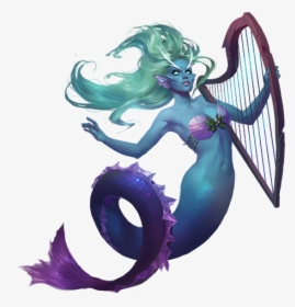 Siren Legendary Creature Mermaid Clip Art - Mythical Creature Siren Mermaid, HD Png Download, Transparent PNG