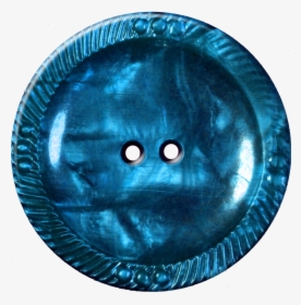Button With Decorative Border, Blue, HD Png Download, Transparent PNG