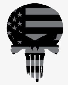 Transparent Black And White Skull American Flag Logo, HD Png Download, Transparent PNG